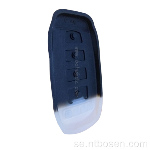 Anpassad 4-Keys Remote Silicone Rubber Car-key cover fodral